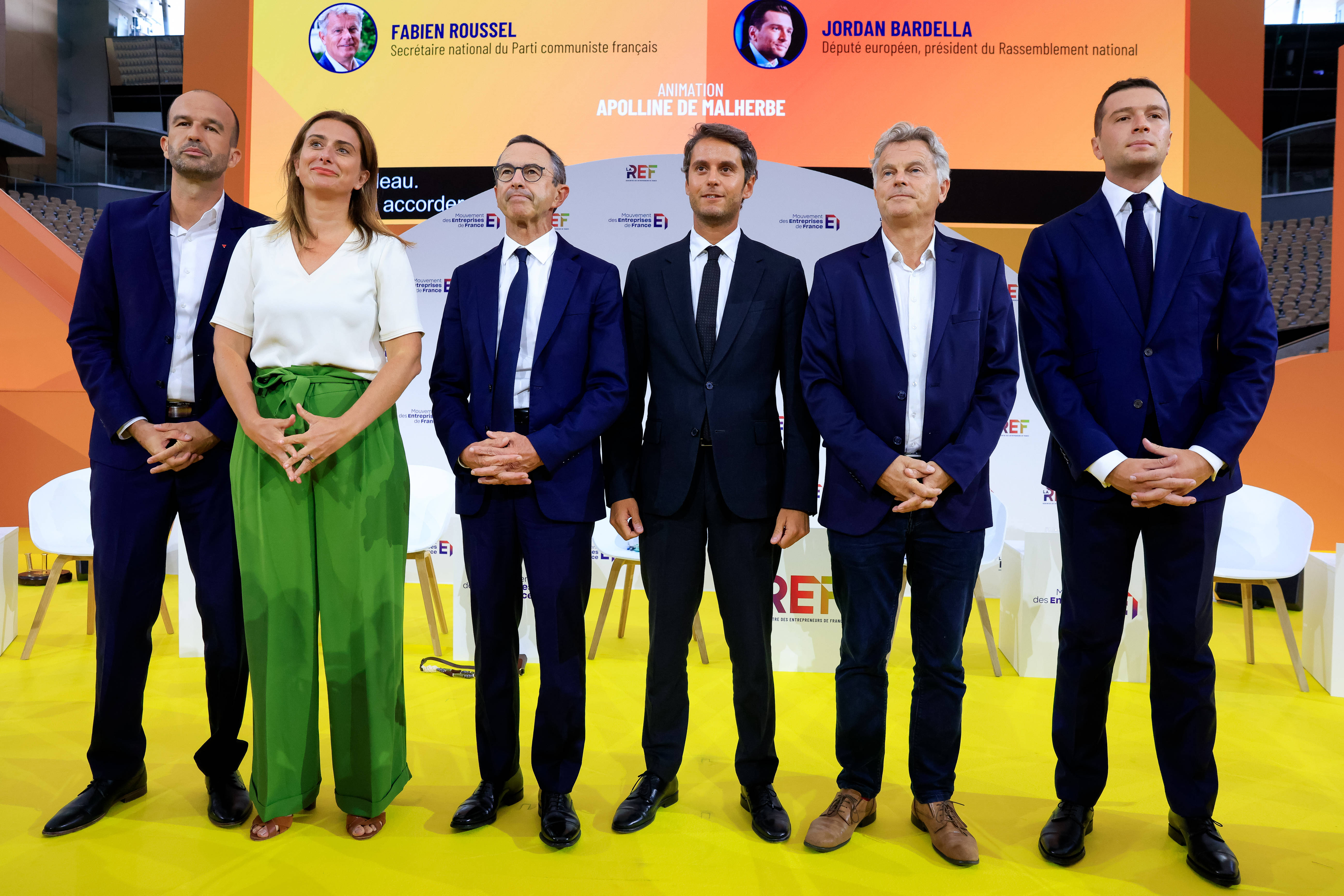 Devant le Medef, les chefs de parti se disputent l'après-Bayrou