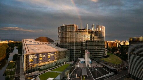 Le Parlement européen de Strasbourg, le 9 juin 2024