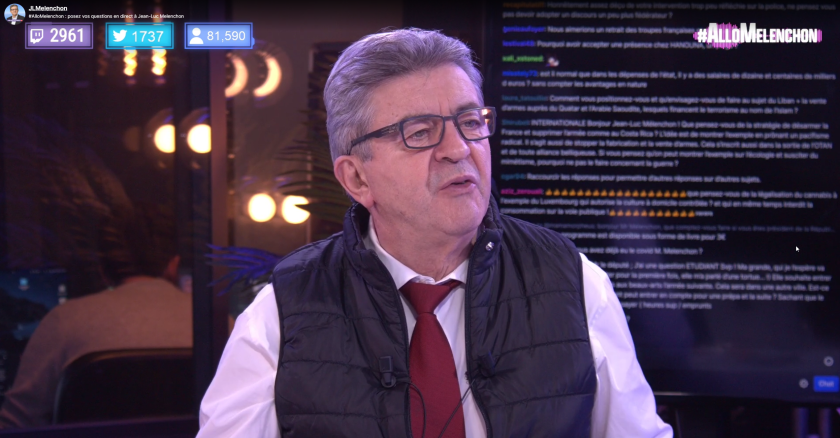 Mélenchon Twitch 03/02/2022 Proust