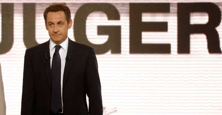 PARIS: Nicolas Sarkozy on a TV show