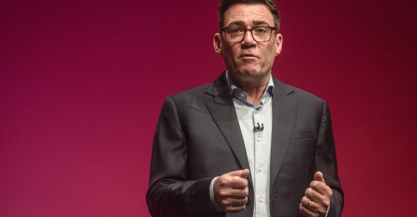 Labour Party Leader Andy Burnham Delivers Keynote Speech At Party's Annual Autumn Conference