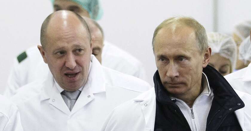 Yevgeny Prigozhin et Vladimir Poutine 14/09/2022 Senges