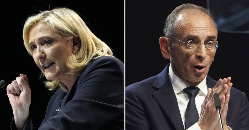 Marine Le Pen et Eric Zemmour 28/02/2022 Laubacher