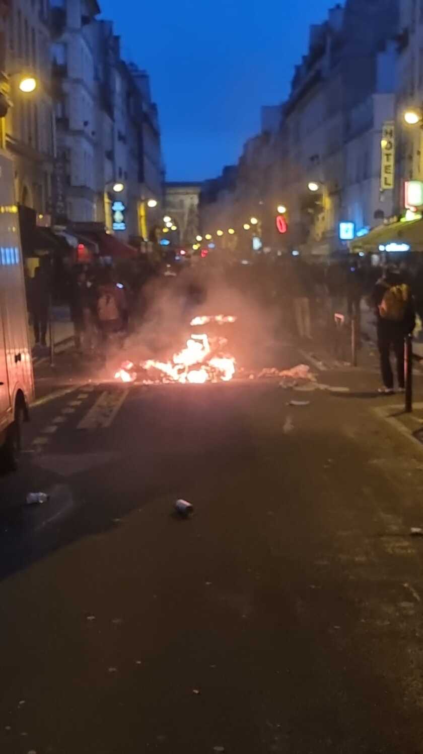 Rue du Faubourg St-Denis à Paris apres fusillade 23/12/2022