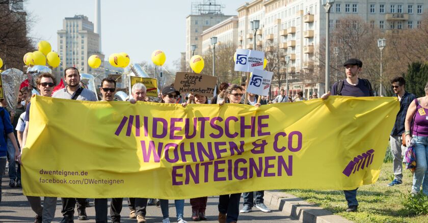 Berlin, Germany - Together against repression and tenant madness