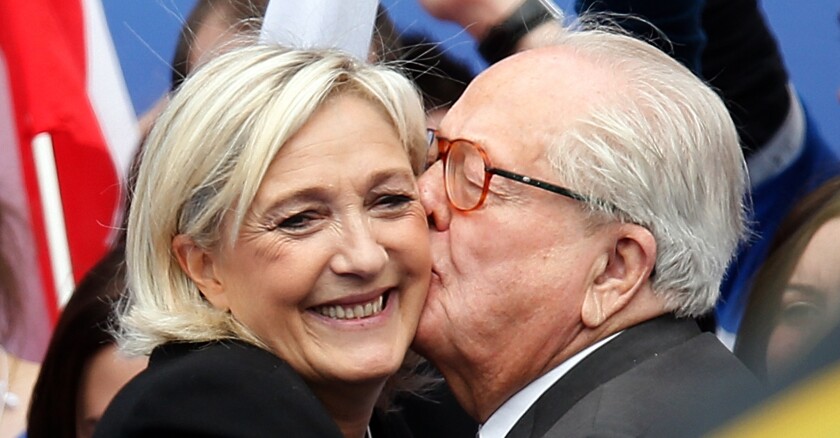 Marine et Jean-Marie Le Pen se volent mutuellement la vedette - l'Opinion