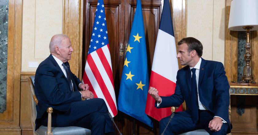 Rome: Macron welcomes US President Joe Biden at Villa Bonaparte