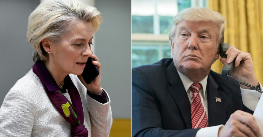 Ursula von der Leyen et Donald Trump s'engagent dans des négociations sur  les droits de douane - l'Opinion