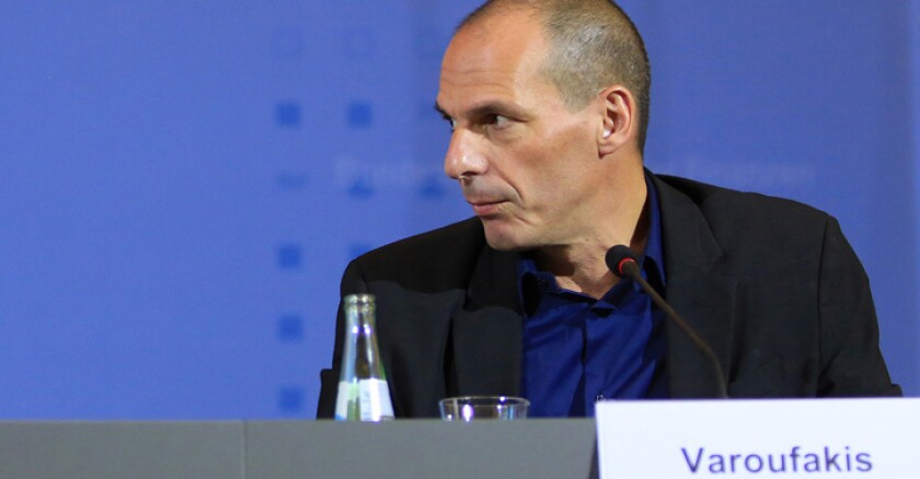 L’économiste Yanis Varoufakis, le ministre grec des Finances. Photo Bloomberg.