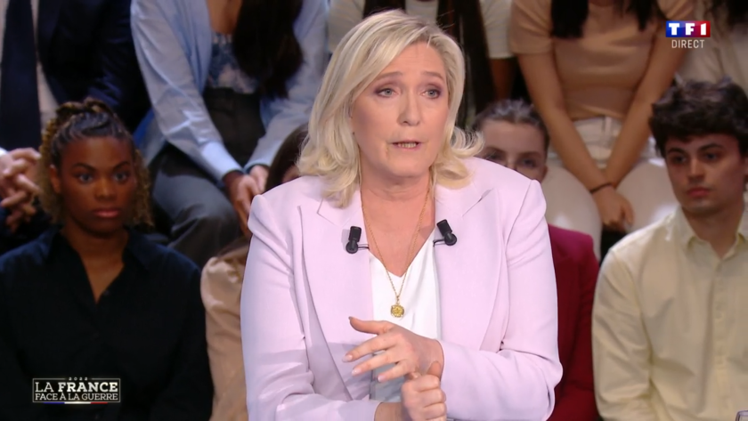 Marine Le Pen sur TF1