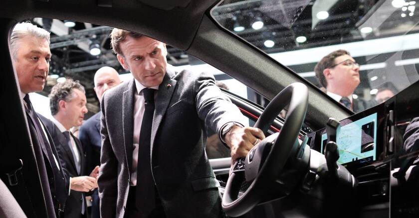 Macron Salon de l'auto 27/10/2022 Deprieck