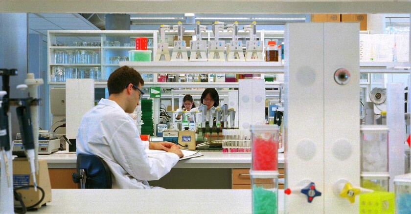 vue intérieure d'un labo