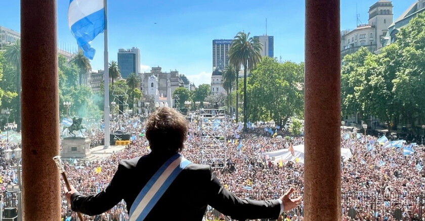 javier milei président argentine le 10-12-23 
