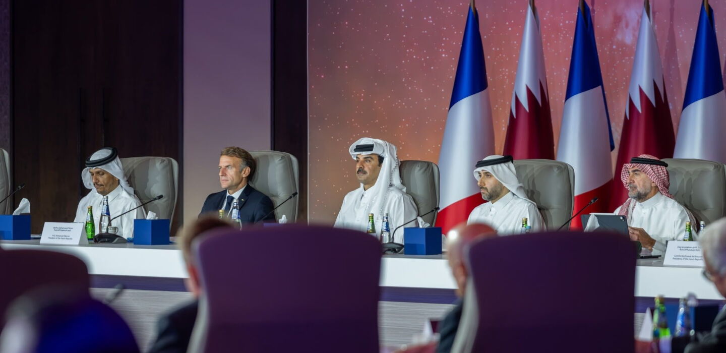 Emmanuel Macron était à Doha pour le sommet du Club des fonds souverains pour la planète