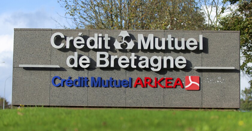 ATTENTION PHOTO REA Le siège de Crédit Mutuel Arkéa, Le Relecq Kerhuon (Bretagne).