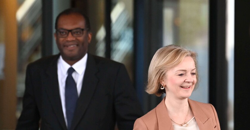 Liz Truss Kwasi Kwarteng 04/10/2022 Godeau