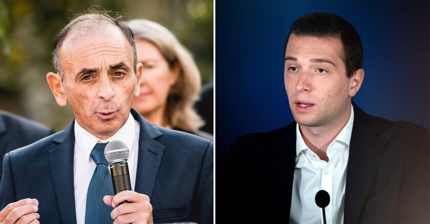 Eric Zemmour et Jordan Bardella 19/10/2022 Laubacher