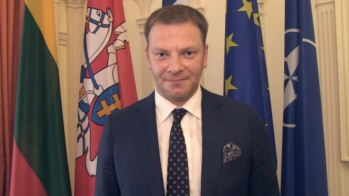 Vilius Sapoka, ministre des Finances de la Lituanie.