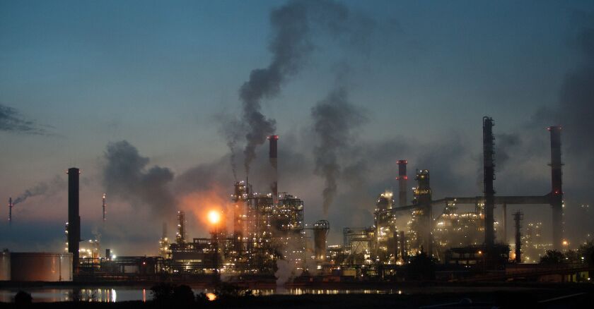 Police evacuates the Donges Total oil refinery, France