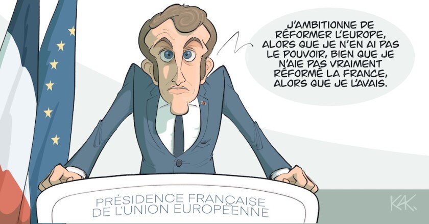 Macron met l'Europe au service de sa candidature - l'Opinion