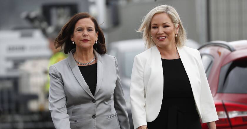 Mary Lou McDonald et Michelle O'Neill 24/05/2022 Goudenhooft