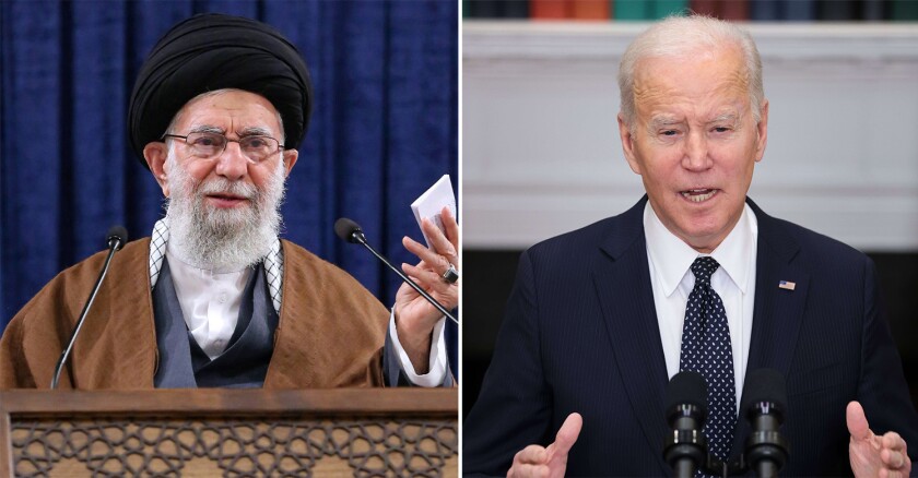 Ali Khamenei Joe Biden 21/02/2022 Airault