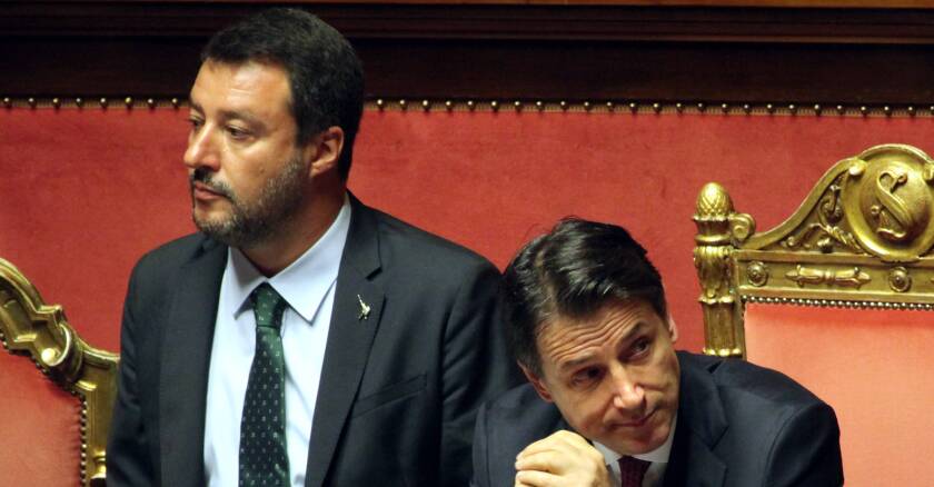 Giuseppe Conte et Matteo Salvini 03/05/2022 Solal