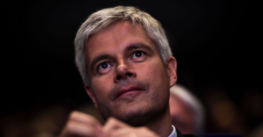 Francois-Xavier Bellamy and Laurent Wauquiez meeting in Bordeaux