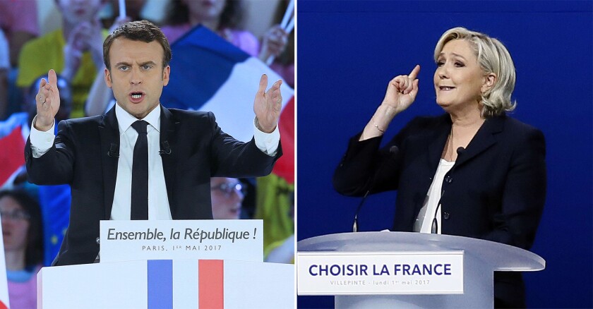 Macron Le Pen 1er mai 20/04/2022 Hélin