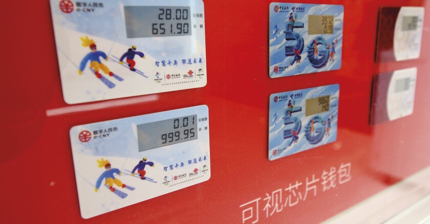 China: The e-CNY Trial Payment Experience Exhibition For The Winter Olympics in Beijing