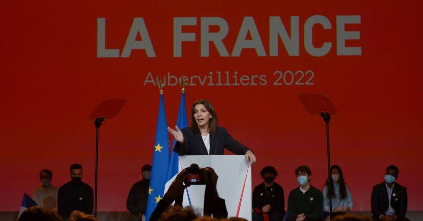 Meeting de campagne d'Anne Hidalgo à Aubervilliers