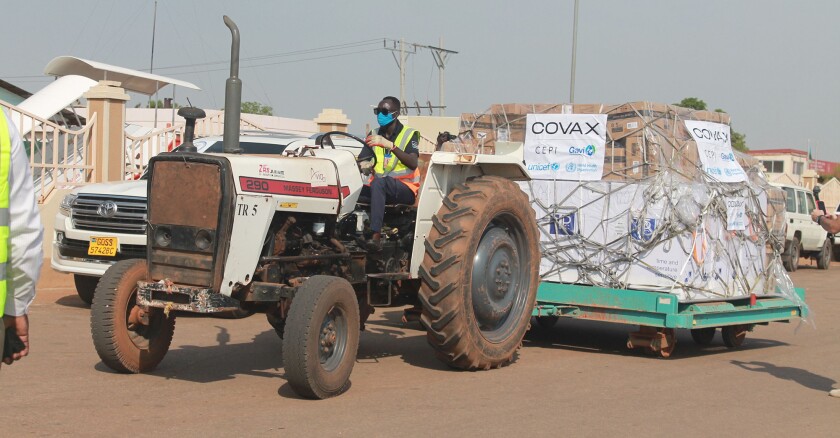 SOUTH SUDAN-JUBA-COVID-19 VACCINES-FIRST BATCH-ARRIVAL