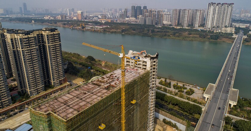 China: High Buildings Demolition