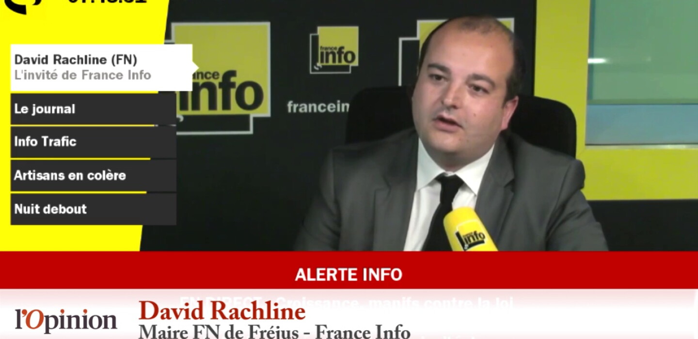 David Rachline (FN) : « Bernard Cazeneuve est complètement à la ramasse ...