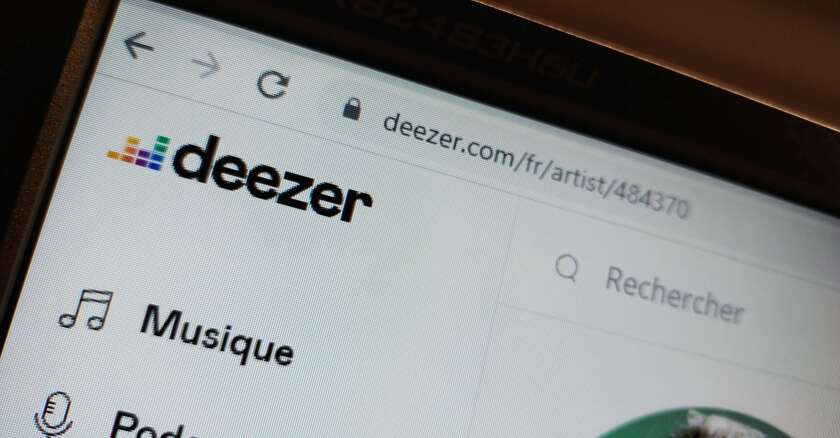 Le groupe français de streaming musical Deezer, musique en ligne